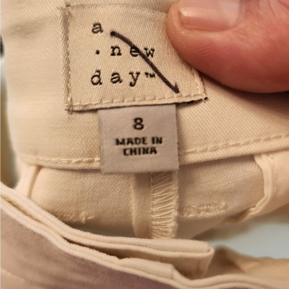 A new day white wide leg flare dress pants size 8 nwot - Picture 3 of 3